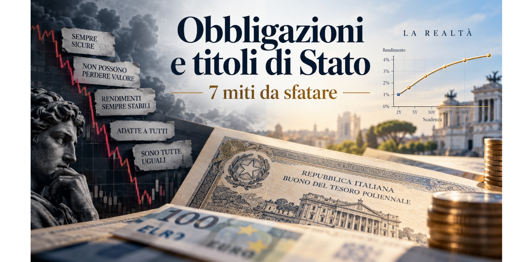 Rappresentazione visiva dell'articolo: Obbligazioni e titoli di Stato: 7 miti da sfatare prima di comprarli